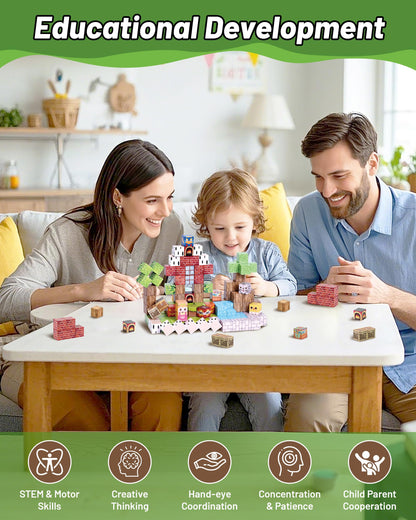 TNQDA 150PCS Magnetic Blocks, Magnetic Building Blocks, Magnetic Blocks Toys for Kids, Blocks Magnet Set,STEM Activities for Kids Ages 3+, Toys for Kids and Teens Building Toys