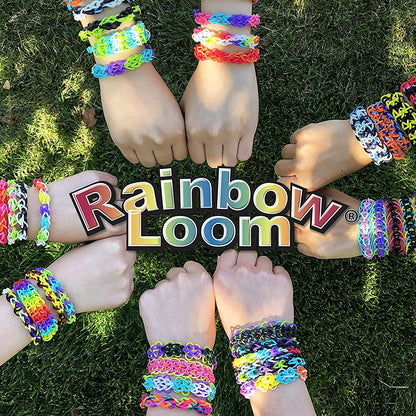 Rainbow Loom MEGA Combo Set, Features 7000+ Colorful Rubber Bands, 2 Step-by-Step Bracelet Instructions, Organizer Case, Great Gift for Kids 7+ DIY Craft, STEAM