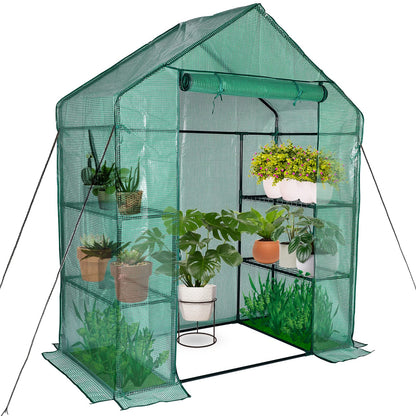 KOKSRY Mini Greenhouse,Greenhouses for Outdoors,Portable Walk in Green House for Garden Plants that Need Frost Protection and Away from Pests, Animals(56"x30"x76")-Green