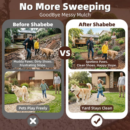 Shabebe Rock Glue, 1Gallon Mulch Hold for Landscaping with Sprayer, 99% Ultra Stick Pea Gravel Stabilizer Landscape, Non-Toxic Rapid-Dry Landscape Binder, Dries-Clear Gravel Binder for Pebble Garden