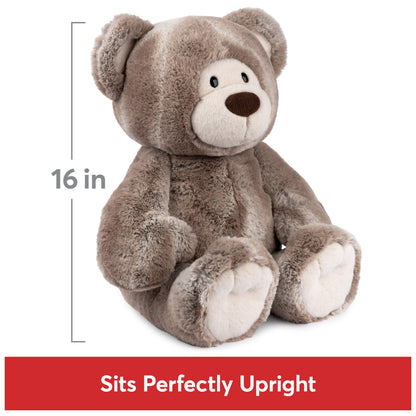 GUND Mukki Teddy Bear, Premium Stuffed Animal for Ages 1 and Up, Brown/Cream, 16”