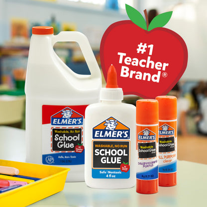 Elmer's All Purpose School Glue Sticks, Acid-Free and Washable, Clear, 7 Grams, 30 Count - Craft Projects, Poster, Classroom Supplies, #1 Teacher Brand