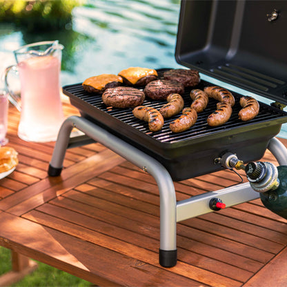 Charbroil 1-Burner Portable Propane Gas Grill, Black – 17402049