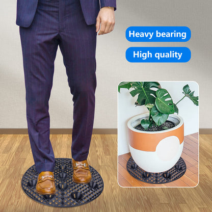 LFUTARI 6Pack Large 15" Plant Level Pot Elevator, Heavy Duty Plant Stands, Plant Pot Saucer for Prevent Rot and Damage on Patio & Deck (40cm-6pcs, Black)