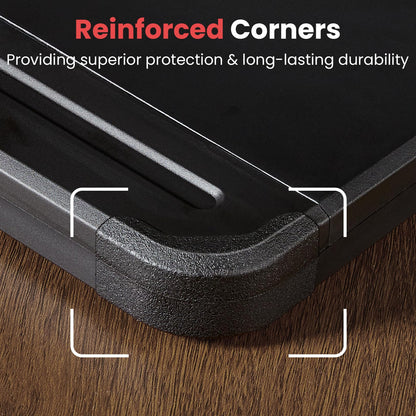 Sooez Reinforced Clipboard with Storage, Inner Plastic Folder Attached, Heavy Duty Plastic Clip Boards 8.5x11 with Pen Holder, High Capacity Nursing Clipboard for Teacher Office Home, Letter / A4 Size
