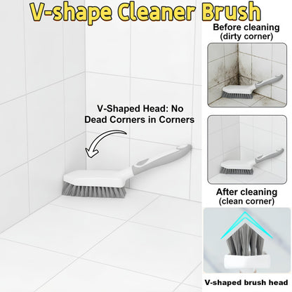 Scrub Brush for Cleaning-3 Pack Heavy-Duty Scrub Brushes Set Shower Scrubber Brush,Grout Brush,Scrubbing Brush with Stiff Bristles for Bathroom,Bathtub,Tile,Floor,Grout,Sink,Swimming Pool