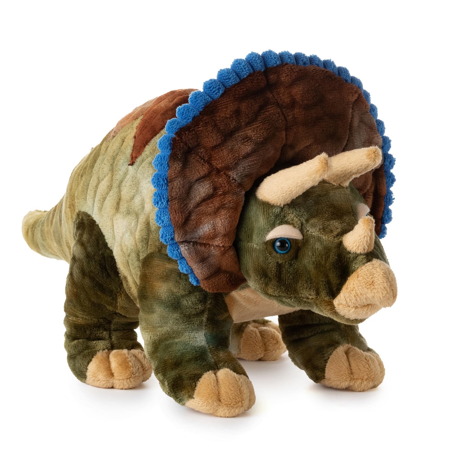 The Petting Zoo Triceratops Stuffed Animal Plushie, Gift for Kids, Dinosaur Animals, Triceratops Dinosaur Plush Toy, 16 inches
