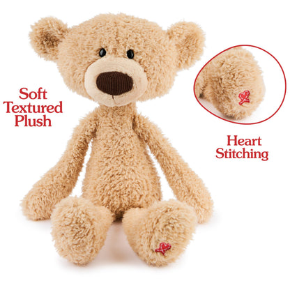GUND Toothpick Classic Teddy Bear, Premium Stuffed Animal for Ages 1 and Up, Beige, 15”