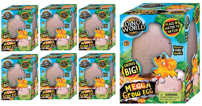 JA-RU Giant Dinosaur Egg Growing Toys (6 Eggs) Magic Surprise Hatching Toys for Kids. Grow Dinosaur in Water. Bath Toy. Party Favors & Easter Basket Fillers. 1747-6s