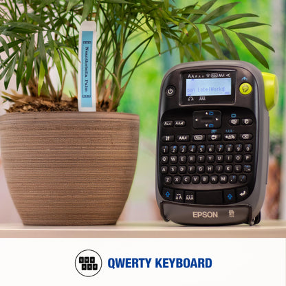 LABELWORKS Epson LW-PX300VP Industrial Label Maker Complete Kit - with Accessories, Sticker Labels, Magnetic Tape Compatible, Only Uses 203 & 205 Shrink Tube Tapes, Portable Handheld Printer