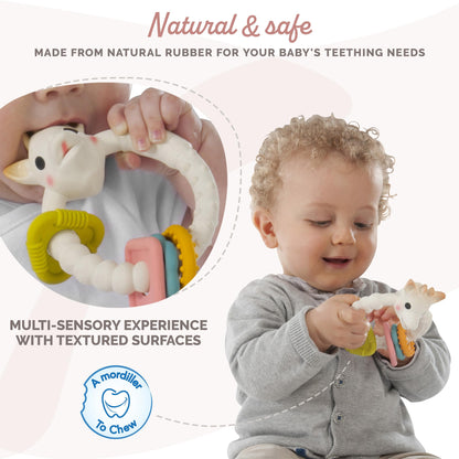 Sophie la girafe Teething Colo'rings | Light & Easy to Grasp | Designed with Natural Rubber to Soothe & Awaken All 5 Senses