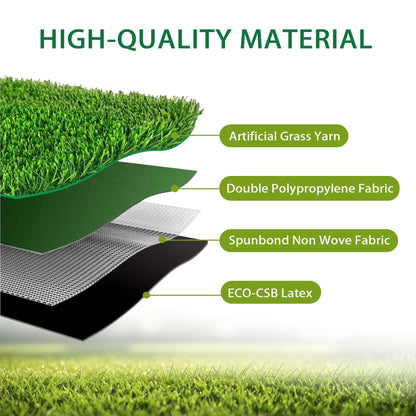 VERDIGRASS Artificial Grass Indoor Outdoor Table Runner 12 x 36 Inch,Waterproof Astro Turf with Drainage Holes,Fake Turf Mat Grass Rug for Golf Themed Party,Wedding, Birthday,Home Decor,Dark Green