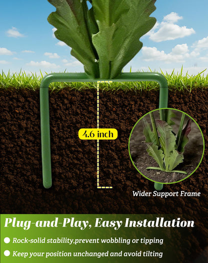 Whimsical Metal Carnivorous Plant Garden Stake, 25-Inch Large Venus Flytrap Monster Plant Sculpture, Durable Yard Art for Flower Beds, Patios & Planters, Unique Quirky Garden Gift