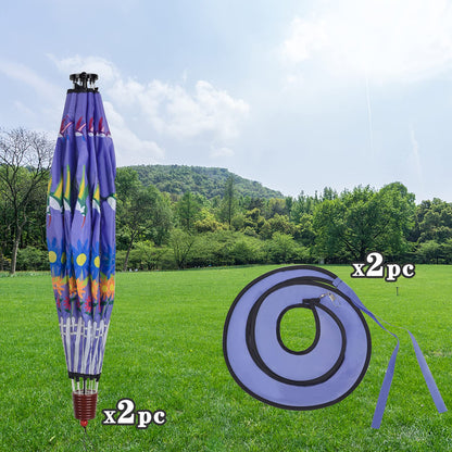 Giant Hummingbird Hot Air Balloon Garden Wind Spinners Large Pinwheels Whirligigs Windmill Toys for Kids Yard Decor Lawn Decorations Outdoor Whirlygig Windmills Wind Twister Everyday 59" L 2Pack
