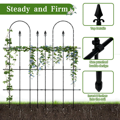 BUKLIYN Garden for Climbing Plants - Trellis for Climbing Plants Outdoor for Vines Plant Fresh Flower Vegetable Support, Plant Trellis Outdoor:82.5"*55"(2 Pack)