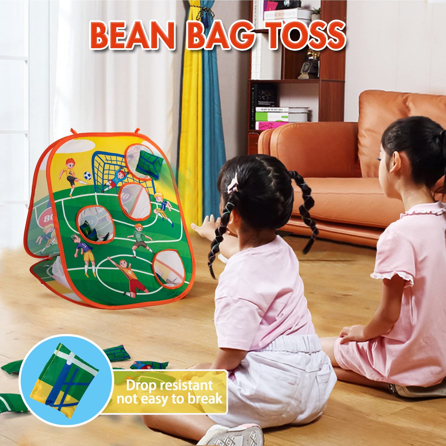 Sundaymot Bean Bag Toss Game Toy, Football Game Toys. Toddler Outdoor/Indoor Toys, for Kids Ages 3 4 5 6 7 8 Year Old Boys Gift, Kids Birthday Or Christmas Party Game, Backyard Game