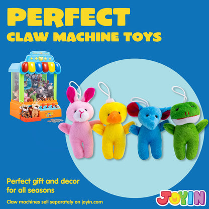 JOYIN 24 Pcs Mini Animal Plush Toys (24 Units 3" Each), Stuffed Animal Bulk for Kids Birthday Party Favors, Presents, Pinata Fillers, Goodie Bag Fillers, School Prizes, Carnival Treasure Box Toys