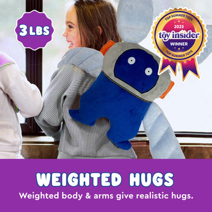 Bumpas Ollo Weighted Plush Toy - Calming, Machine Washable, Realistic Hug - Ages 3 and Up