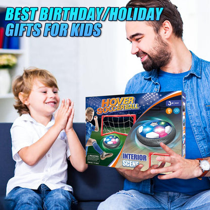 Linkowin Hover Soccer Ball for Kids - Rechargeable LED Air Power Football, Indoor/Outdoor Floating Hover Ball Toy, USB Charging Soccer Gifts for Boys & Girls Ages 3-12, Birthday/Holiday Presents