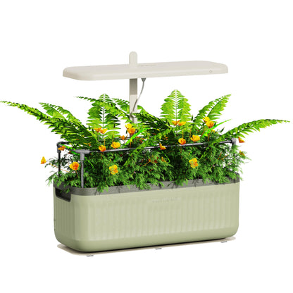 Vego garden Starter Grow Lights Stand for Indoor Plants, Full-Spectrum White Light LED Grow Light with Customized Adjustable Height for Microgreens