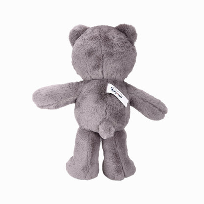 HUGWIMI Huggable Gray Teddy Bear, Soft Stuffed Plushie - Easter Gifts for Kids and Teen Girls, 16 Inches