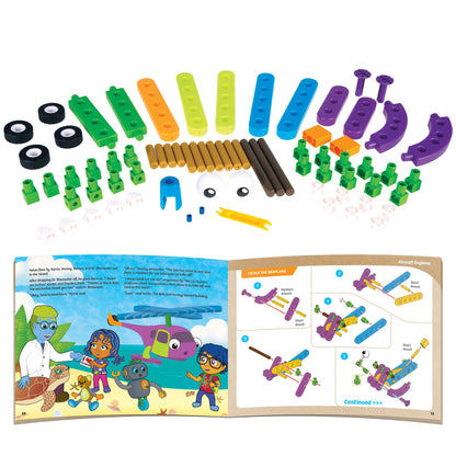 Thames & Kosmos Kids First Aircraft Engineer | STEM | 32 Page Full-Color Illustrated Storybook | Ages 3+ | Preschoolers & Kindergartners | Develop Fine Motor Skills | Parents' Choice Gold Award