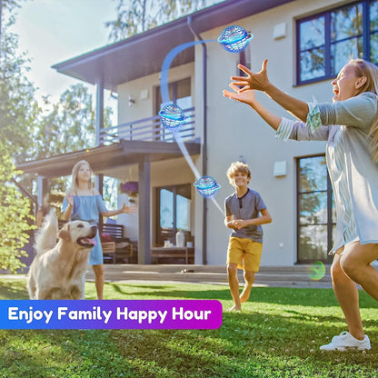 MERRYHOME Flying Ball Toys for Boys Grils: 2026 Fly Orb Cosmic Globe Boomerang Hover Ball, Hand Mini Drone, Flying Toy Fly Spinners for Kids Teens Adults Indoor Outdoor Toys (Red)