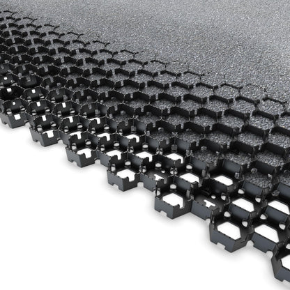 Vodaland Permeable HexPave System - Grass & Gravel Pavers - 100% Recycled PPE Plastic, Handles 27,000 lbs, 1" Depth, 65 s.f / 22 Units