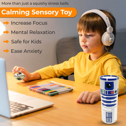 Stress Balls Squishy Set - Pop Fidget Toy for Kids and Adults, Relief Fidget, Anti Squeeze Use Play/Decor/Help Relieve Stress/Improve Concentration Focus