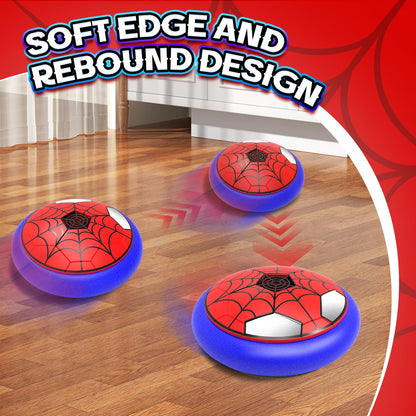 Thusine 2PCS Soccer Toys for Boys 4-6 Hover Soccer Ball Indoor Gifts for Kids Toys, Birthday for 4 5 6 7 8 9 10 Year, Football Toy Games Gift for Boys Age 6-8, 8-12 with LED Lights Foam Bumper