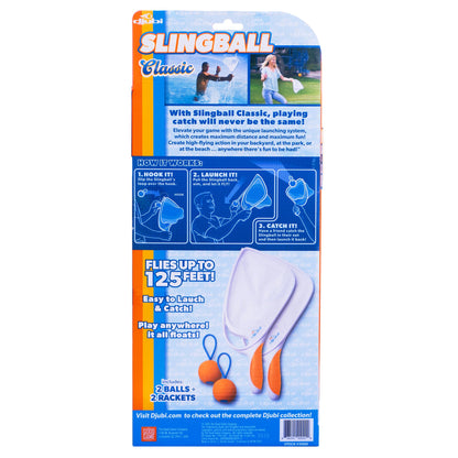 Djubi Slingball, Best Gifts for Kids and Teens All Ages 8 & Up - Slingshot Outdoor Beach, Lawn, & Tailgating Family Game - Toys Gifts for 8 9 10 11 12 13 Year Old Boys - Classic