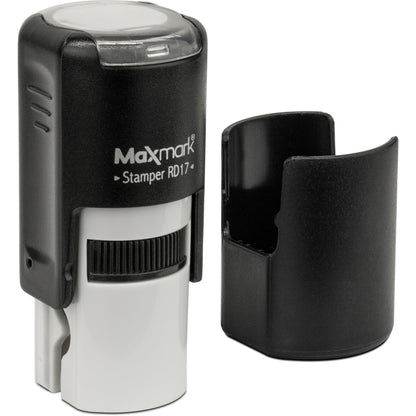 MaxMark Round Self Inking Halloween Stamp - Crow - Black Ink