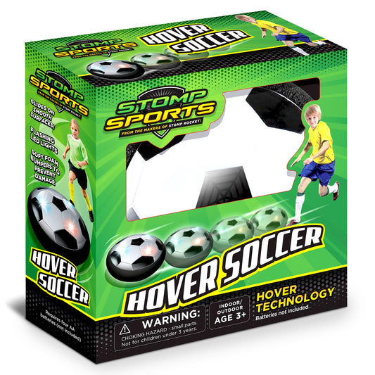 Hover Soccer from The Makers of Stomp Rocket – LED Lights and Padded Bumpers Indoor Air Soccer Toy for Boys Girls Ages 3 4 5 6 7 8 + Fun Games
