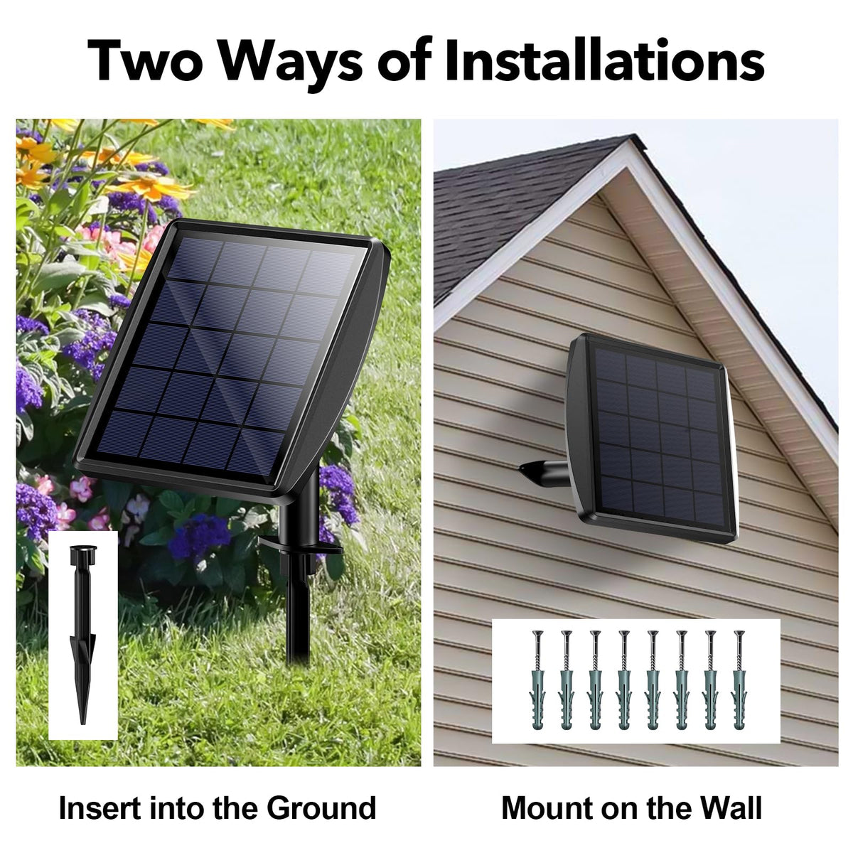 POPOSOAP Solar Pond Lights, RGB LED Pond Lights Waterproof IP68, 2200mAh Battery Underwater Solar Light with Two Modes Options for Pond Fountain Pool Garden Decoration(3 Headlamp)