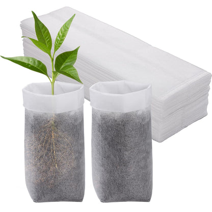 Cosweet 11.6''H Deep Nursery Grow Bags, Non-Woven Fabric Planting Pots for Indoor and Outdoor Garden Growing Seedlings Vegetables Flowers Fruits (60 PCS)