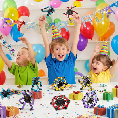Gokeey Party Favors for Kids All Age Travel Sensory Toys for 8 9 10 Year Old Boys Transformable Fidget Spinners Toys for Kids and Adults Birthday Gifts for Teens