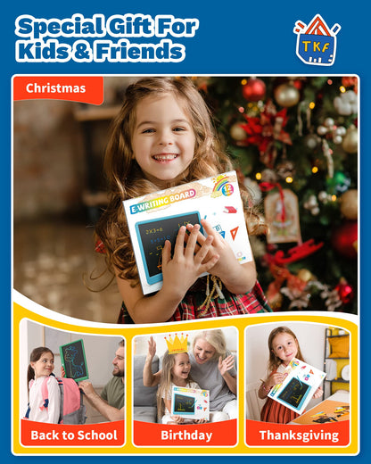 TEKFUN Toys 12" LCD Writing Tablet for Kids Ages 3–8, Drawing Tablet Toy for Boys & Girls, Easy Way to Keep Kids Busy, Mess-Free Doodle Board for Travel, Learning & Play