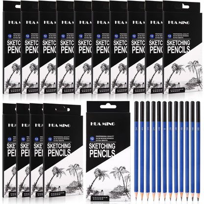 Humyoun 120 Pcs Graphite Sketch Pencil Set (8b - 5h) Professional Drawing Pencils Graphite Charcoal Gift Bulk for Beginners and Artists Art Sketching Supplies