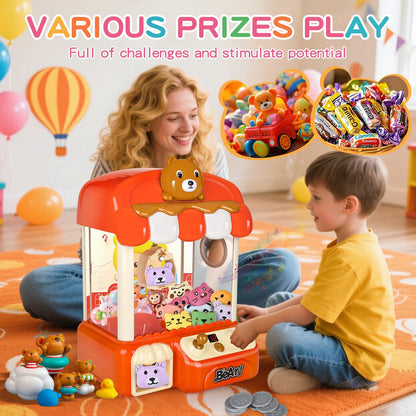 nicknack Large Claw Machine for Kids with Toys Inside,Arcade Size Toys for 3 4 5 6 7 8 Years Old Girls,Mini Prize Toys for Boys,Christmas Birthday Gifts for Kids,Includes Coins & Mini Toys