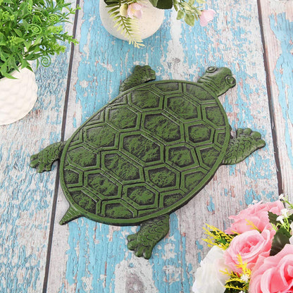 MDLUU Cast Iron Stepping Stone, Turtle Stepping Stone, Decorative Tortoise Flagstone for Lawn, Yard, Garden Walkway