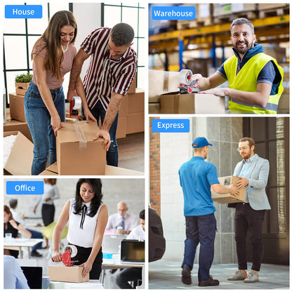 JARLINK Clear Packing Tape (12 Rolls), Heavy Duty Packaging Tape for Shipping Packaging Moving Sealing, Stronger & Thicker 2.8mil, 1.88 inches Wide, 60 Yards Per Roll, 720 Total Yards