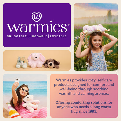 warmies Junior Microwavable & Weighted Stuffed Animals, Sloth - Heated Stuffed Animal Plushie for Warmth & Comfort - Cute Soft Plush Toys for Adults & Children (Boys, Girls, Babies & Toddlers)