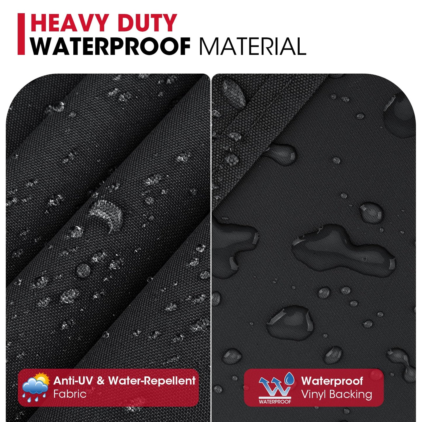 Unicook 58 Inch Grill Cover for Weber Genesis II, LX 300 Series and Genesis 300 Series Gas Grills, Heavy Duty Waterproof Fade Resistant BBQ Cover, All Weather Protection, Compared to Weber 7130