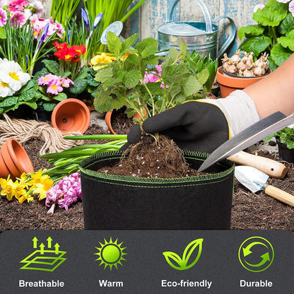 2 PCS Potato Grow Bags 40 Gallon with Flap Plant Grow Bags Garden Vegetable Planting Pots Grow Bags for Growing Potatoes Tomato and Fruits Outdoor 70cm/27.5inch Diameter 40cm/15.7inch Height
