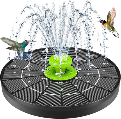 4.0W Solar Bird Bath Fountain Pump, Solar Powered Water Pump, Outdoor Water Fountain with 8 Nozzles for Hummingbirds, Garden, Pool, Pond