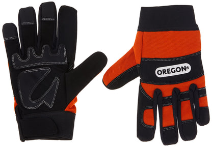 Oregon Protective Chainsaw Work Safety Gloves, Left-Hand Protection, Size Large, Black