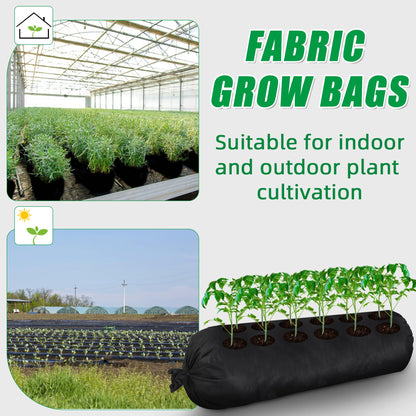 Bylion 10x10'' 32 ft Large Plant Grow Bags - Fabric Garden Bags - Fabric Planting Bed, Tubular Garden Bag Free Cutting of Planting Bags for Outdoor Indoor Vegetables Plant Flowers