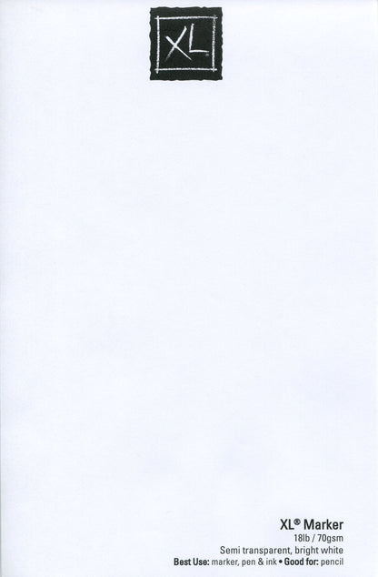 Canson XL Series Marker Paper, Foldover Pad, 9x12 inches, 100 Sheets (18lb/70g) - Artist Paper for Adults and Students