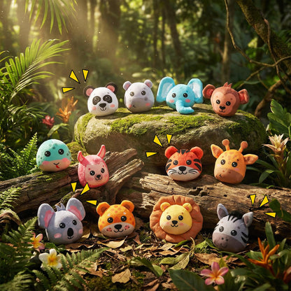 Arrowbash 13 Pcs Plush Animal Tree House Toy for Babies 6-24 Months, Hide and Seek Sensory Toy, Montessori Toddler Learning Toys, Soft Stuffed Animal Playset, Baby Development Toys Gift for Boys Girls