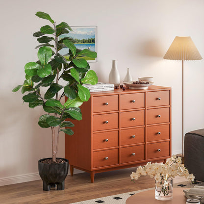 LUWENER 6ft Artificial Fiddle Leaf Fig Tree Plant,Fake Ficus Lyrata in Pot,Ficus Faux Plant Artificial Trees for Office Indoor Outdoor Garden Living Room Home Decor 1PCS-71in